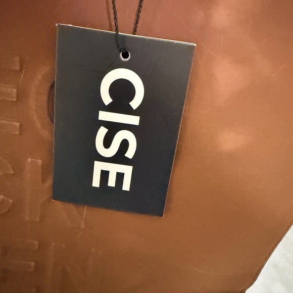 Cise "Protect Black Women" Suede Brown Tote - Picture 3 of 11